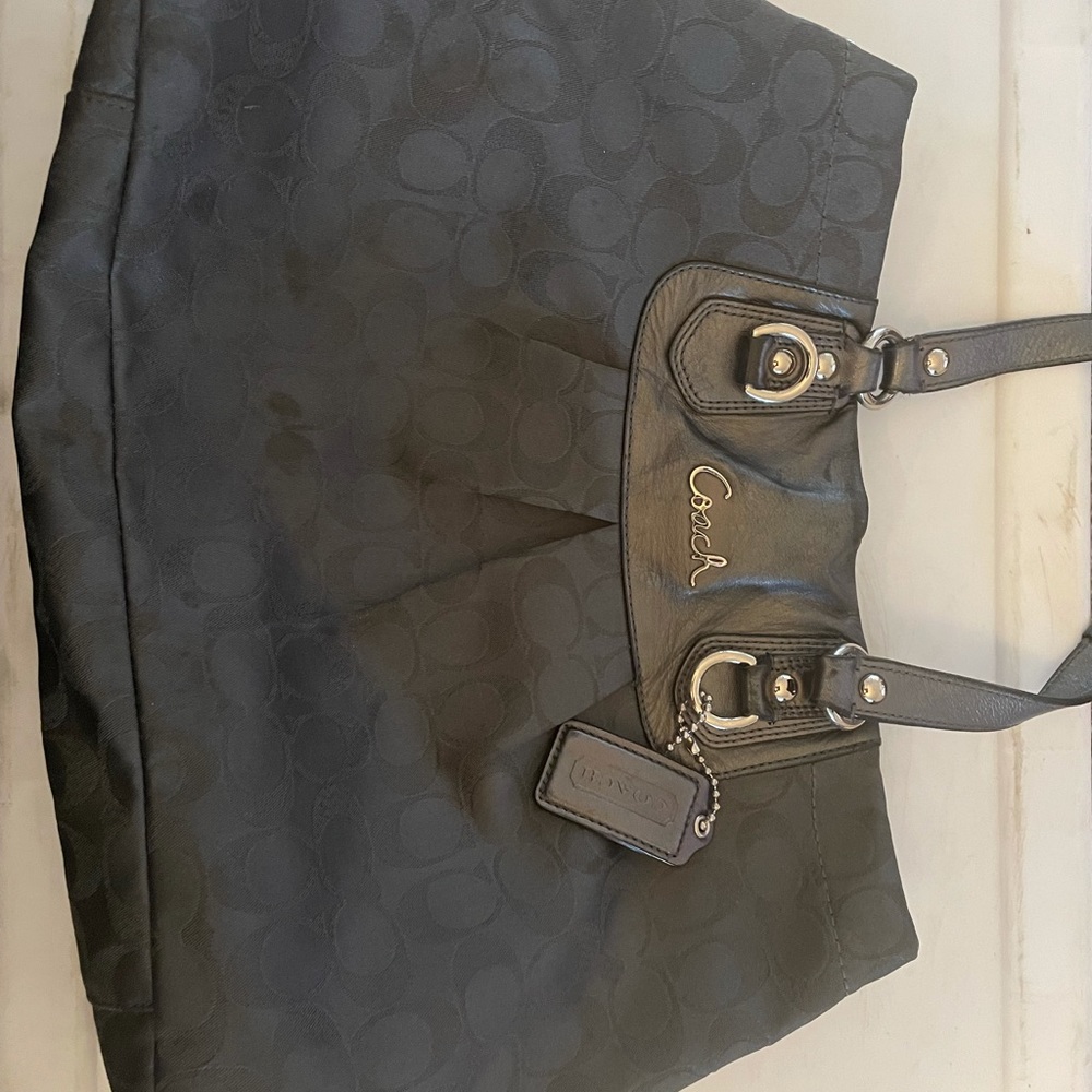 Deep blue coach purse